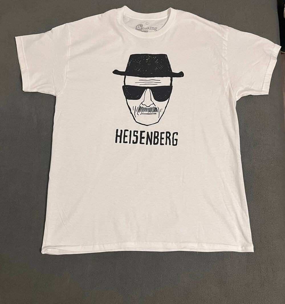 Breaking Bad Heisenberg T Shirt Large White Graphic Tee Walter Ripple Junction